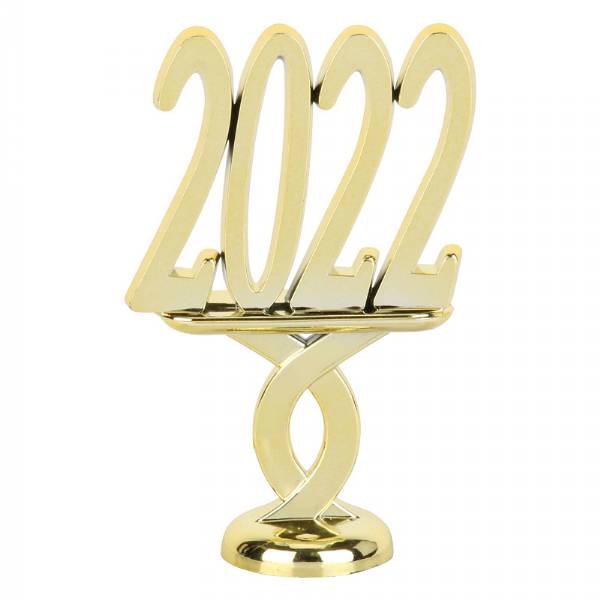 2 1/2" Gold "2022" Year Date Trophy Trim