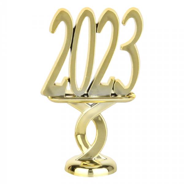 2 1/2" Gold "2023" Year Date Trophy Trim
