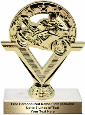 6 1/8" Sport Bike Motorcycle Trophy Kit