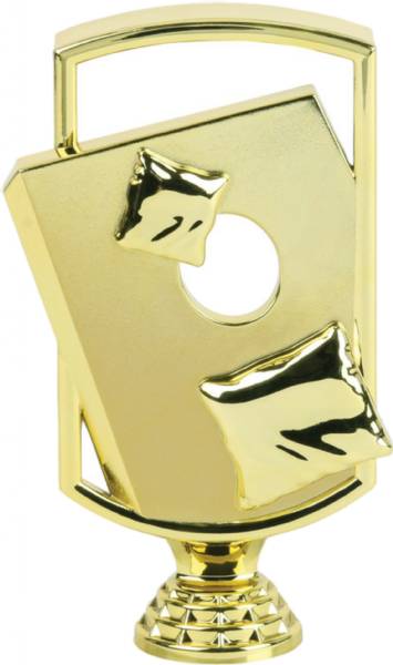 6" Cornhole Trophy Figure Gold