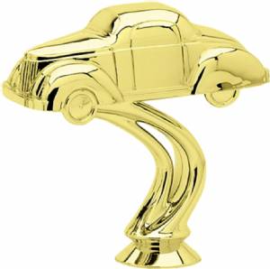 4" Gas Coupe Car Gold Trophy Figure