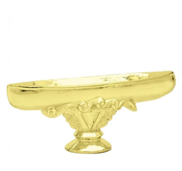 2 1/2" Canoe Trophy Figure Gold