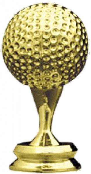 2 1/2" Gold Golf Ball Trophy Trim Piece