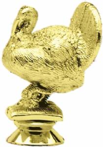 3 1/2" Turkey Gold Trophy Figure