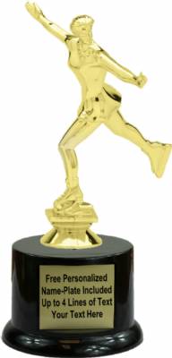 7 1/2" Female Ice Figure Skater Trophy Kit with Pedestal Base