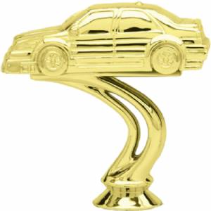 4 1/4" Rally Tuner Car Gold Trophy Figure