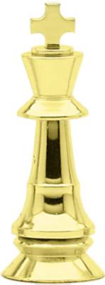 Gold 3 3/4" Chess King Trophy Figure