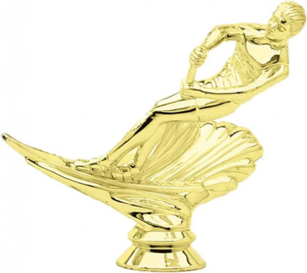 4 1/4" Water Ski Male Gold Trophy Figure