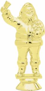 Gold 4 1/2" Santa Trophy Figure