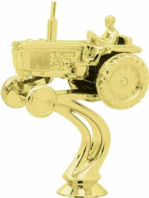 5" Farm Tractor Gold Trophy Figure