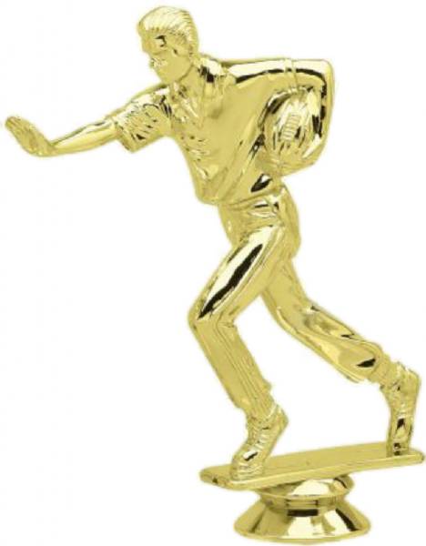 5 1/2" Flag Football Male Trophy Figure Gold