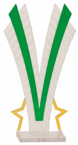 Green Flare Series Trophy Figure Frame 6 7/8"