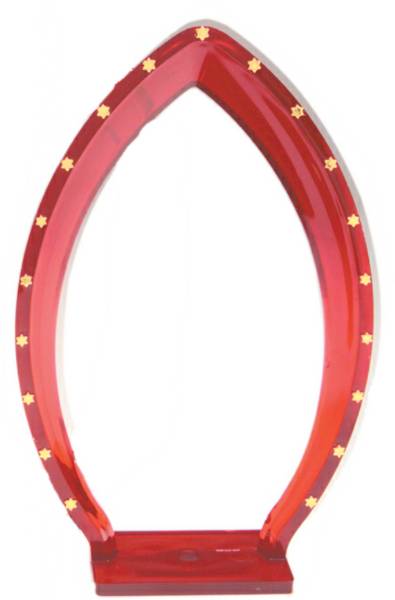 7" Red Trophy Figure Frame