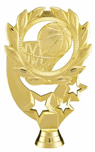 5 1/2" Basketball Sport Wreath Trophy Figure