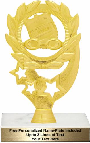 6 1/4" Swimming Sport Wreath Trophy Kit