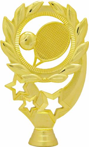 5 1/2" Tennis Sport Wreath Gold Trophy Figure