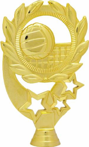 5 1/2" Volleyball Sport Wreath Gold Trophy Figure