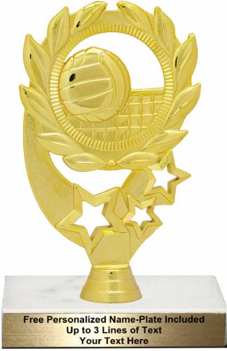 6 1/4" Volleyball Sport Wreath Trophy Kit