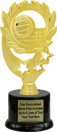 7 1/2" Volleyball Sport Wreath Trophy Kit with Pedestal Base