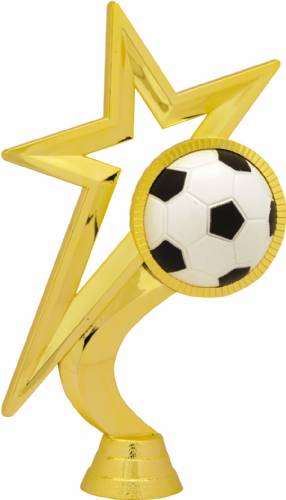 6 1/2" Gold Star Soccer Trophy Figure