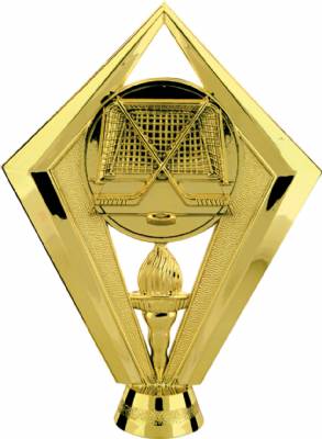 Gold 5 1/2" Hockey Scene Trophy Figure