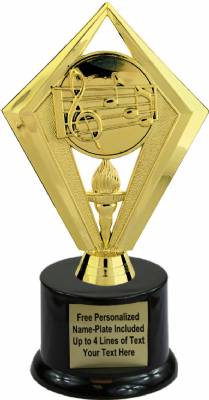 7 1/2" Music Scene Trophy Kit with Pedestal Base