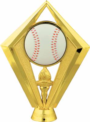 5 1/2" Color Baseball Trophy Figure