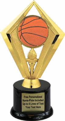 7 1/2" Color Basketball Trophy Kit with Pedestal Base