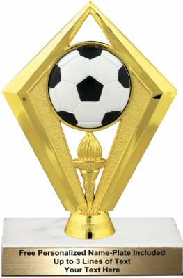 6 1/4" Color Soccer Ball Trophy Kit
