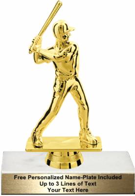 6" Male Baseball Trophy Kit