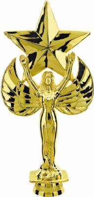 7 1/4" Victory with Star Gold Trophy Figure