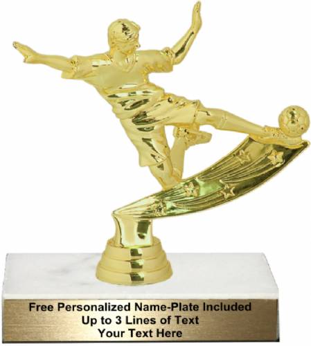 5 1/2" Male Soccer Action Trophy Kit