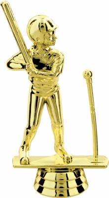 5" Female T-Ball Gold Trophy Figure