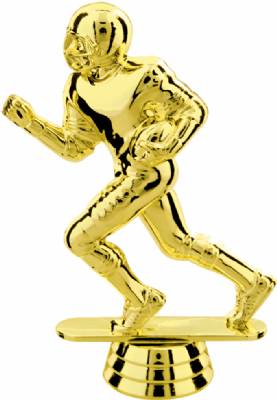 Gold 5" Football Runner Trophy Figure