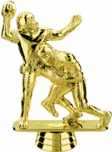 Gold 5" Double Action Football Trophy Figure