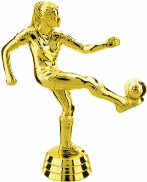 5" Female Soccer Gold Trophy Figure