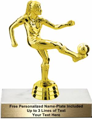 5 3/4" Female Soccer Trophy Kit