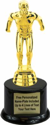 7" Male Swimmer Trophy Kit with Pedestal Base