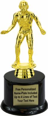 7" Wrestler Trophy Kit with Pedestal Base