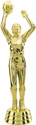 Gold 6 1/4" Female Basketball Trophy Figure