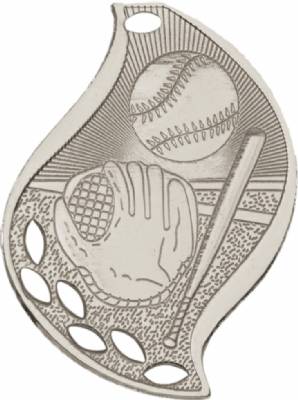 2 1/4" Baseball Flame Series Medal #3