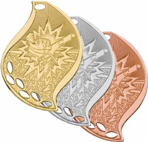 2 1/4" Karate Flame Series Medal