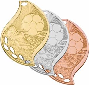 2 1/4" Soccer Flame Series Medal