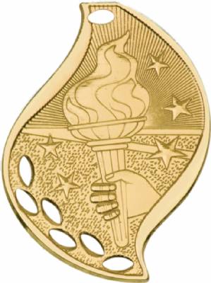 2 1/4" Victory Flame Series Medal #2