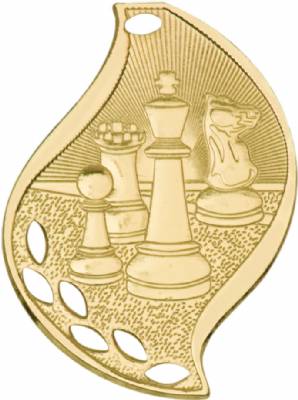 2 1/4" Chess Flame Series Medal #2