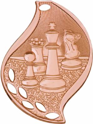 2 1/4" Chess Flame Series Medal #4