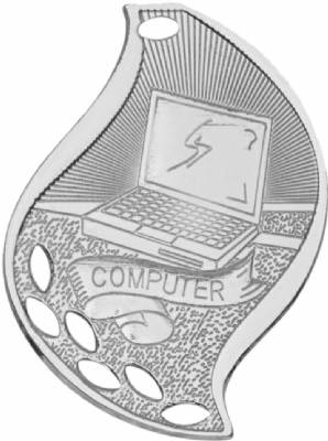 2 1/4" Computer Flame Series Medal #3