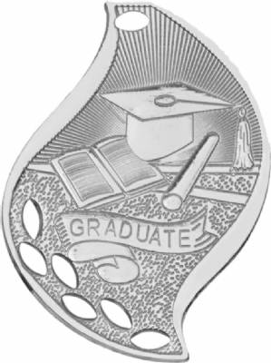 2 1/4" Graduate Flame Series Medal #3