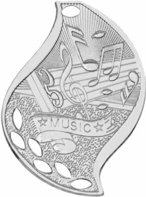 2 1/4" Music Flame Series Medal #3