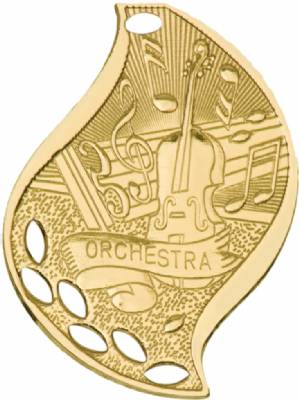 2 1/4" Orchestra Flame Series Medal #2